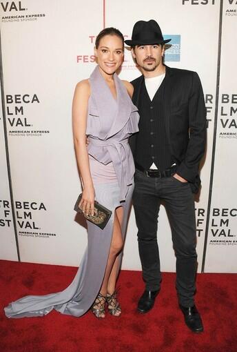 "Ondine's" Colin Farrell and Alicja Bachleda pose together at the Tribeca premiere. The actors star opposite each other in the modern-day fairy tale about a fisherman (Farrell) who catches a mermaid (Bachleda) in his trawler's nets.