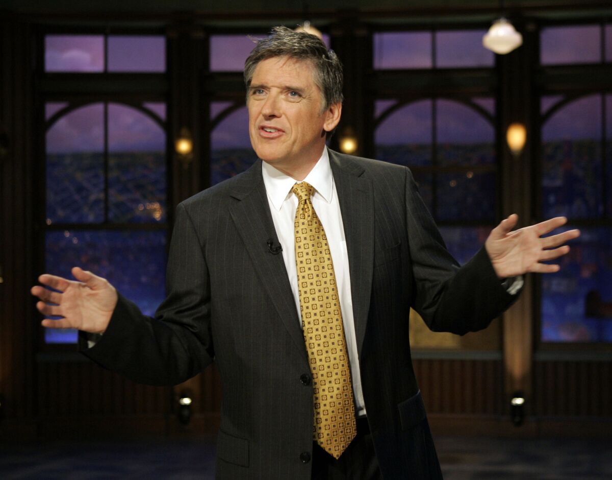 Talk show host Craig Ferguson on the set of CBS' "Late Late Show" in Los Angeles.