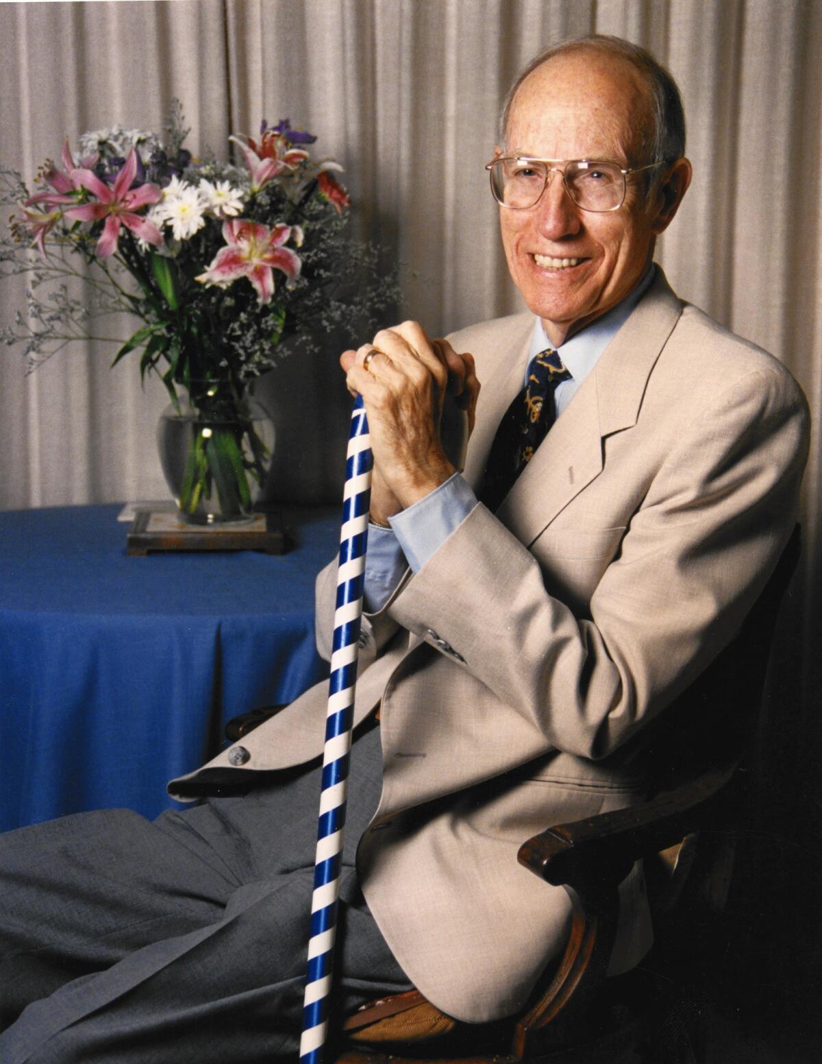Historian Robert V. Hine, who was a founding member of the UC Riverside faculty, in 1993.
