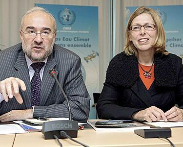 Michel Jarraud, left, and Renate Christ