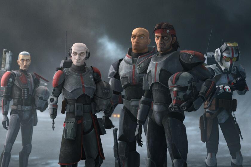 Five men in Clone armor gathered together