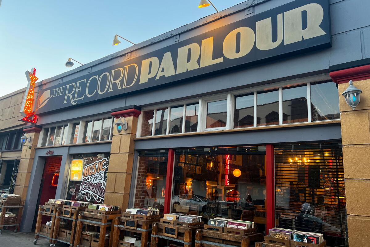 The exterior of Record Parlour.