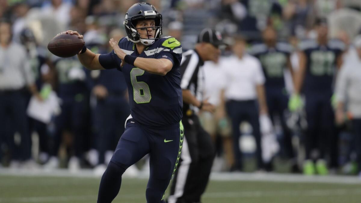 Austin Davis currently plays for the Seattle Seahawks.