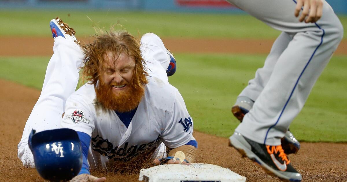 Dodgers' Justin Turner to undergo MRI on injured ankle - Los Angeles Times