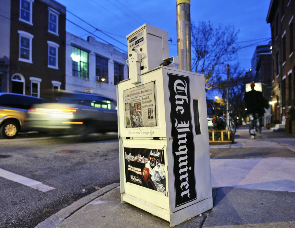 Philadelphia Inquirer newspaper vending machine