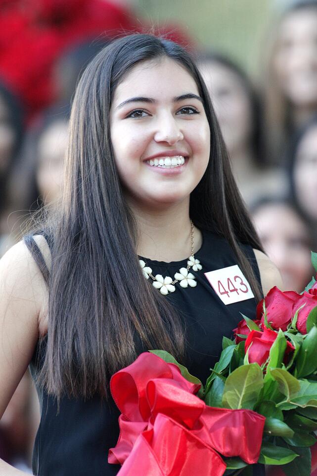 La Cañada High School's Sarah Sumiko Shaklan is selected to the Royal Court at the announcement of the 2016 Tournament of Roses Royal Court at the Tournament House in Pasadena on Monday, Oct. 5, 2015.