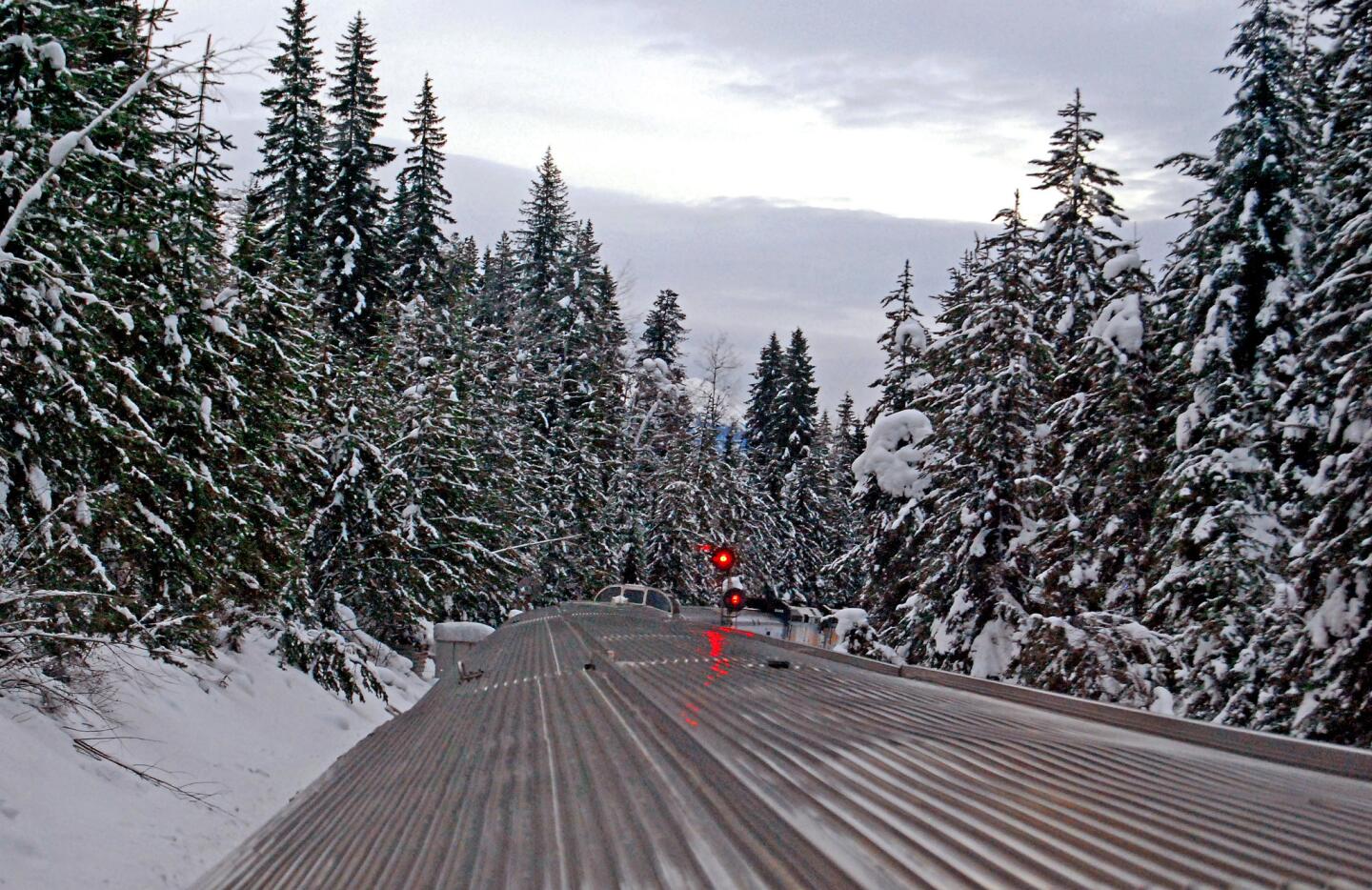 Winter train, Canada