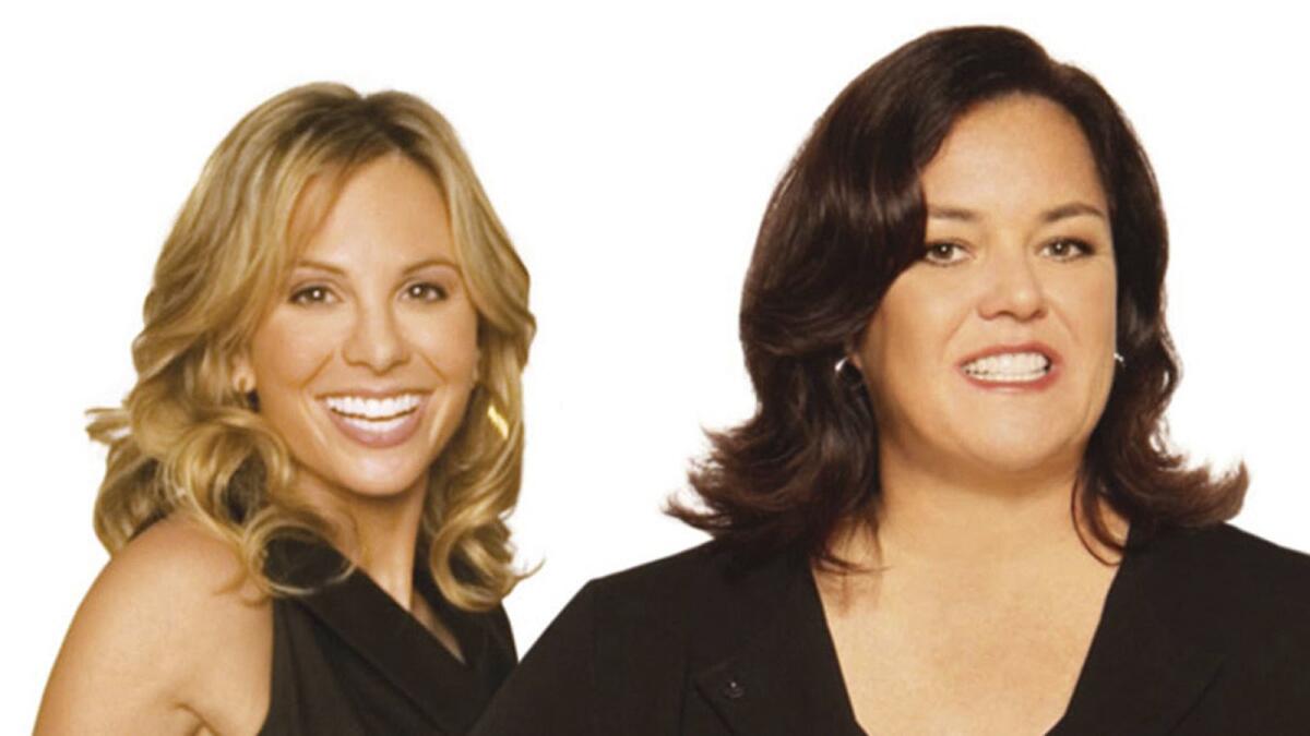 Elisabeth Hasselbeck, left, and Rosie O'Donnell in a 2006 promotional image from "The View."