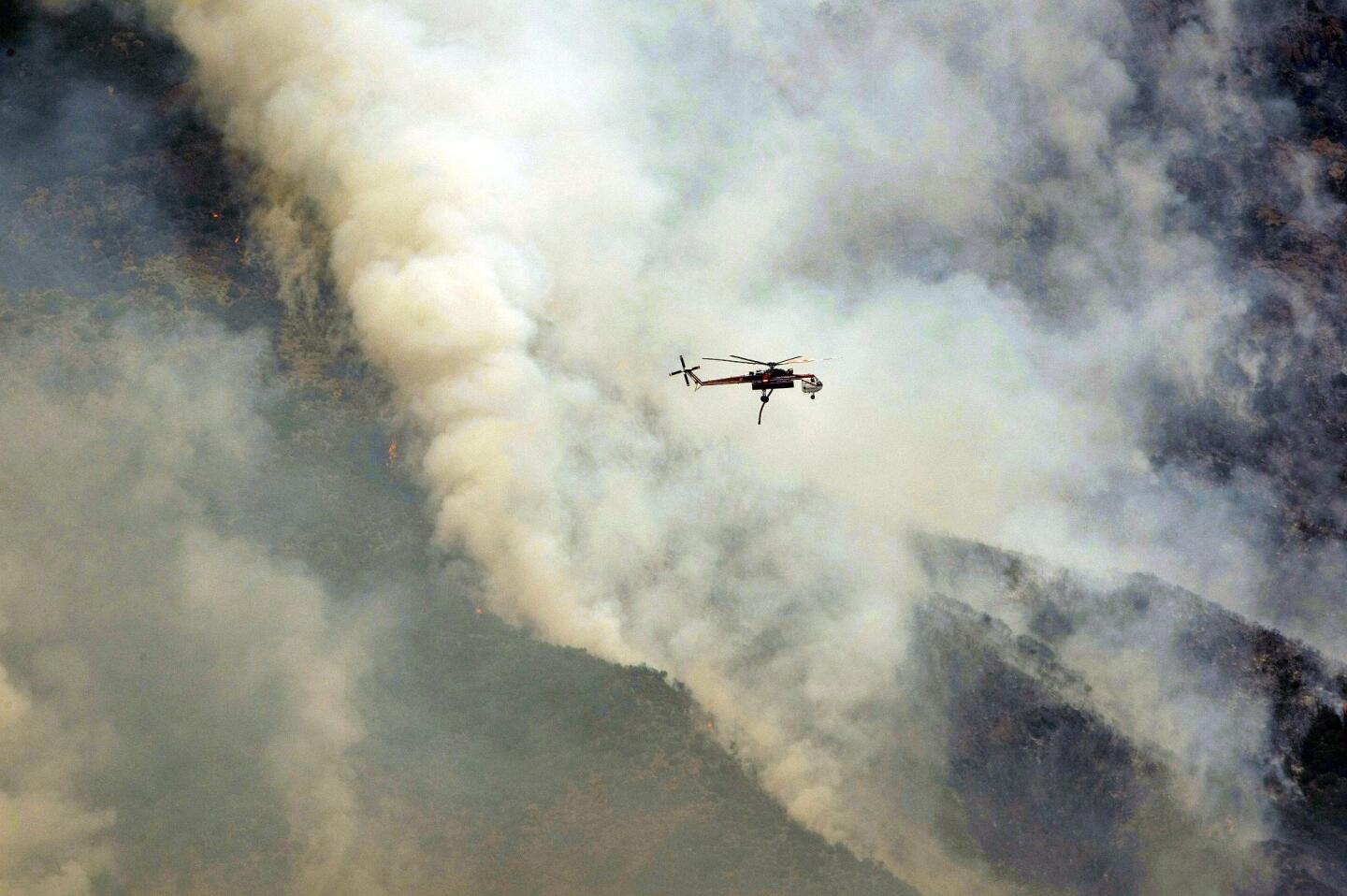 Springs wildfire rages