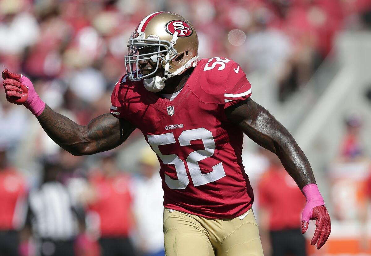 San Francisco linebacker Patrick Willis will miss the rest of the season because of a toe injury that will require surgery. Willis collected 34 tackles and one interception through six games for the 49ers.