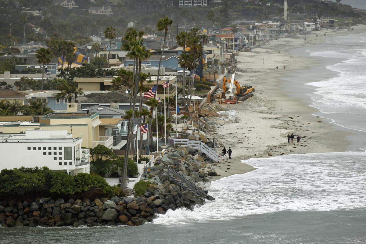 Del Mar, seen here in 2018, is reconsidering its participation in programs including the Clean Energy Alliance and a regional sand replenishment program because of the economic effects of the COVID-19 crisis.