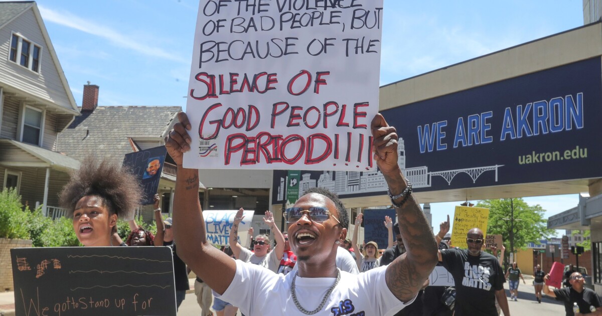 Akron braces for protests after release of video in police killing of Jayland Walker Akron braces for protests after release of video in police killing of Jayland Walker