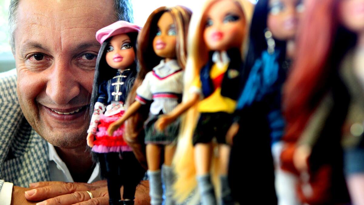 “The toy business is dependent on the Chinese, and I don’t see that changing," said Isaac Larian, CEO of MGA Entertainment. Above, Larian in 2010 with a line of Bratz dolls.