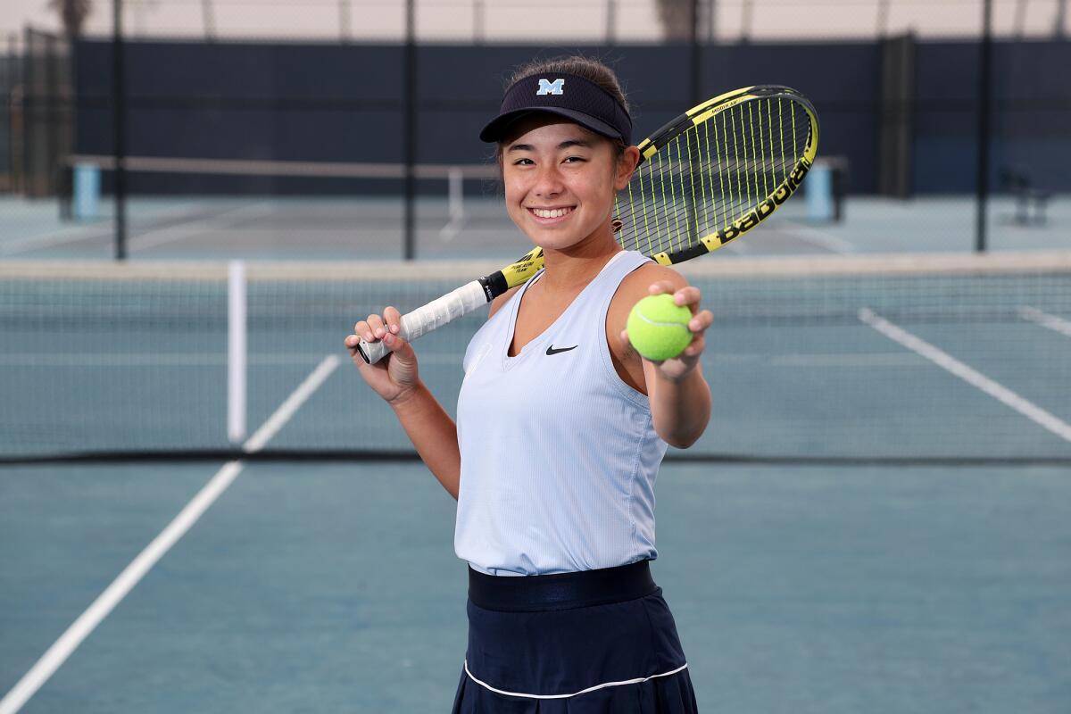 Marina High junior Mika Ikemori is the 2021 Daily Pilot Girls' Tennis Dream Team Player of the Year.