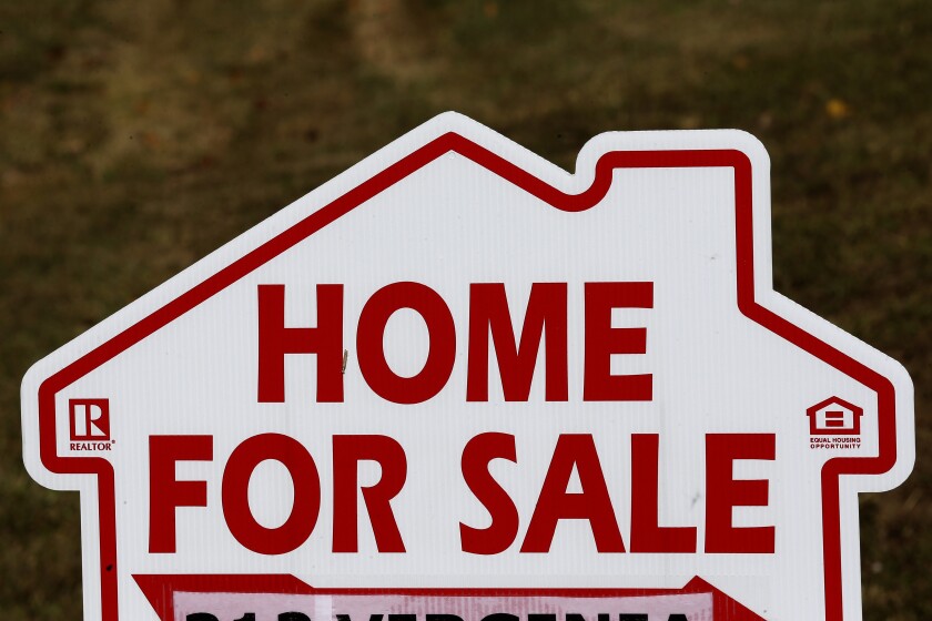 "Home for sale" sign