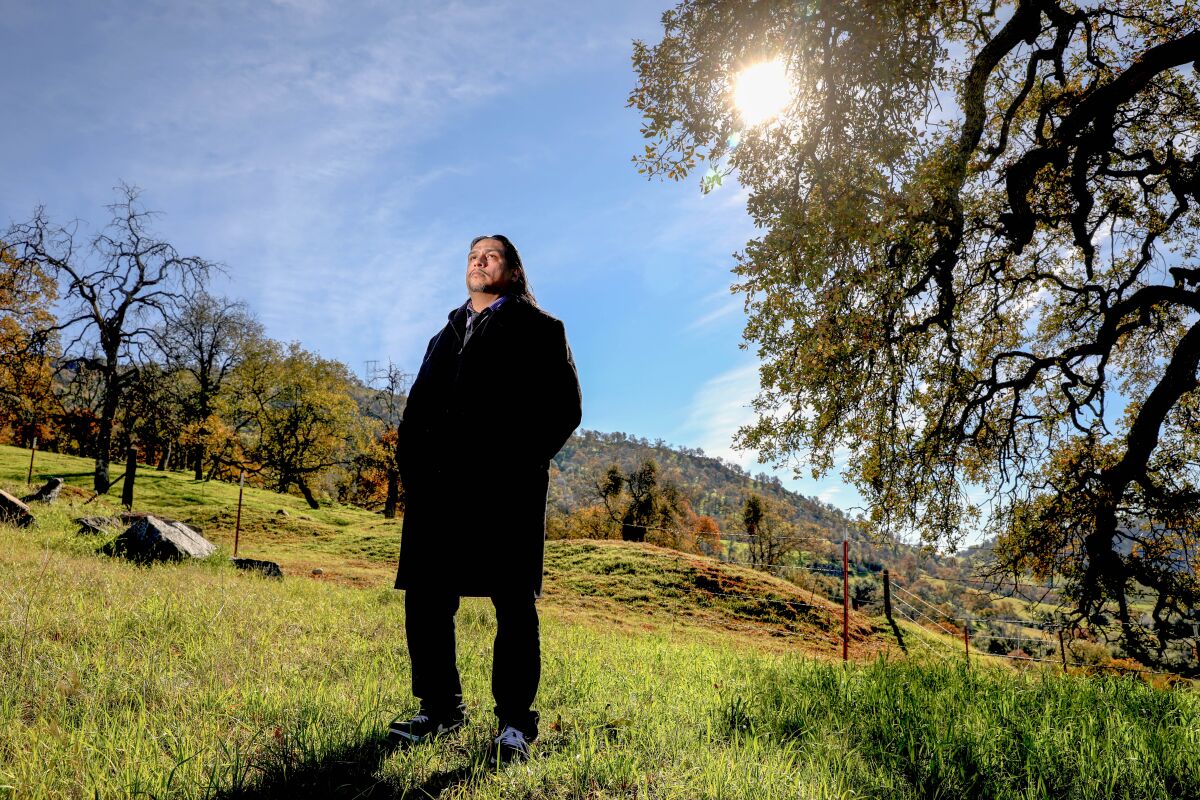 Roman C. Rain Tree, a member of the Dunlap Band of Mono Indians