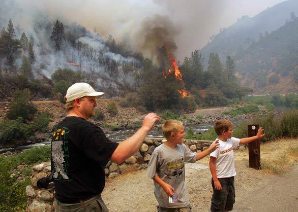 Fire near Yosemite - Family