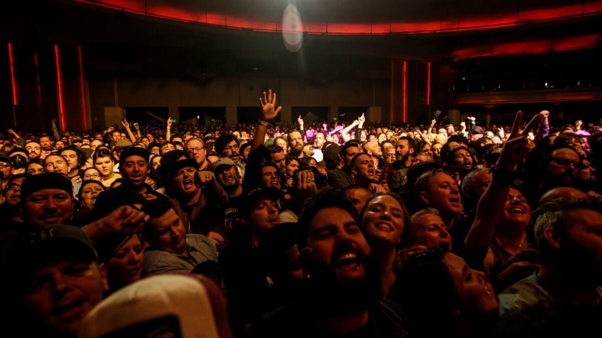 The audience at Thursday's show.