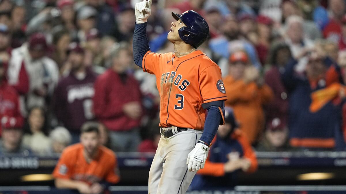 Nike Men's Houston Astros Jeremy Pena 2022 World Series Champs