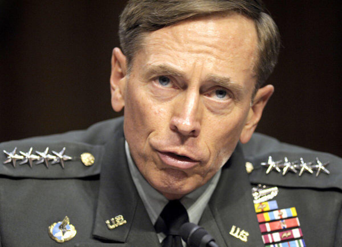 Gen. David Petraeus testifies on Capitol Hill in Washington in June 2011.