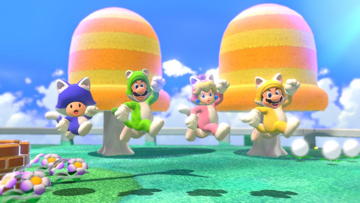 Cuteness abounds in "Super Mario 3D World."