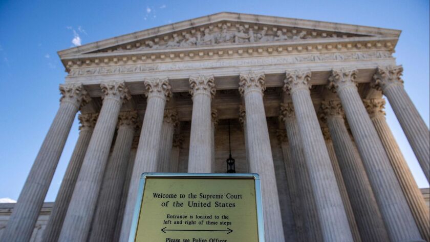 The United States Supreme Court is seen in Washington on April 15.