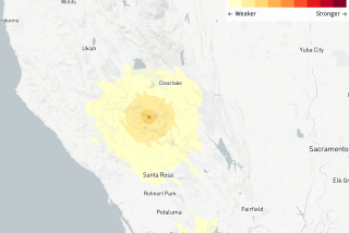 An earthquake struck early Saturday 10 miles from Healdsburg, Calif., according to the U.S. Geological Survey.