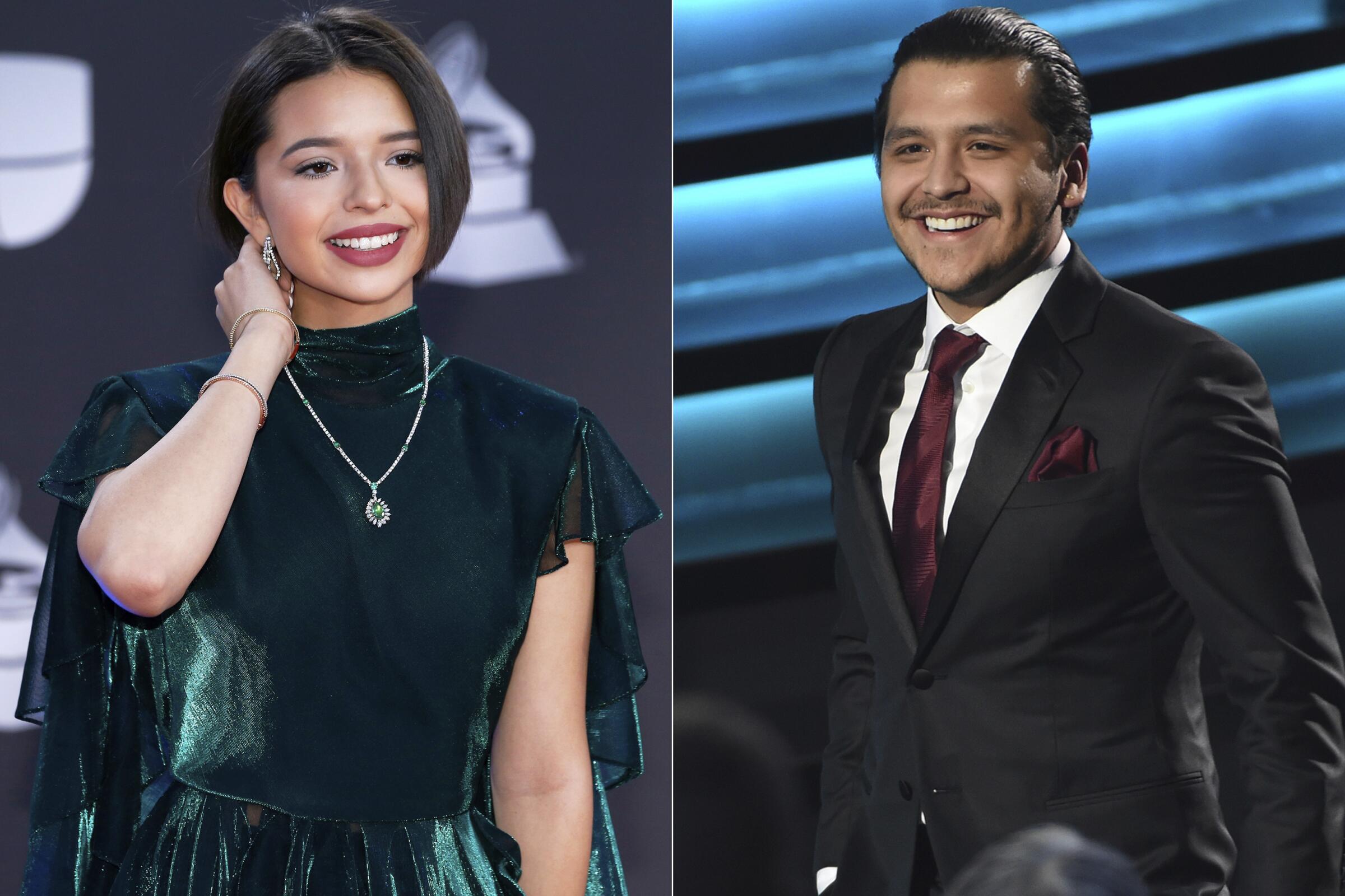 Chrisitian Nodal y Ángela Aguilar, una relación que nació así - Los Angeles Times