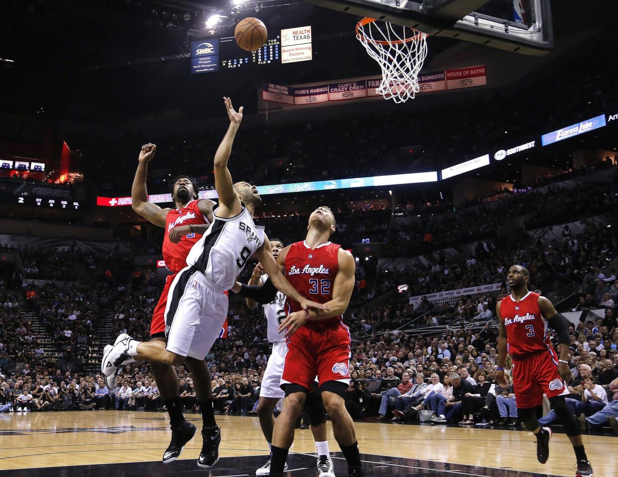 DeAndre Jordan, Tony Parker, Blake Griffin