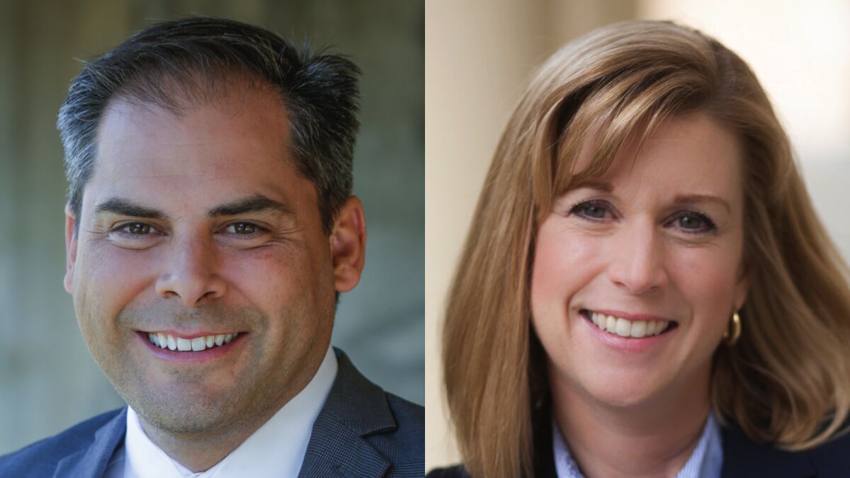 Republican Mike Garcia and Democrat Christy Smith