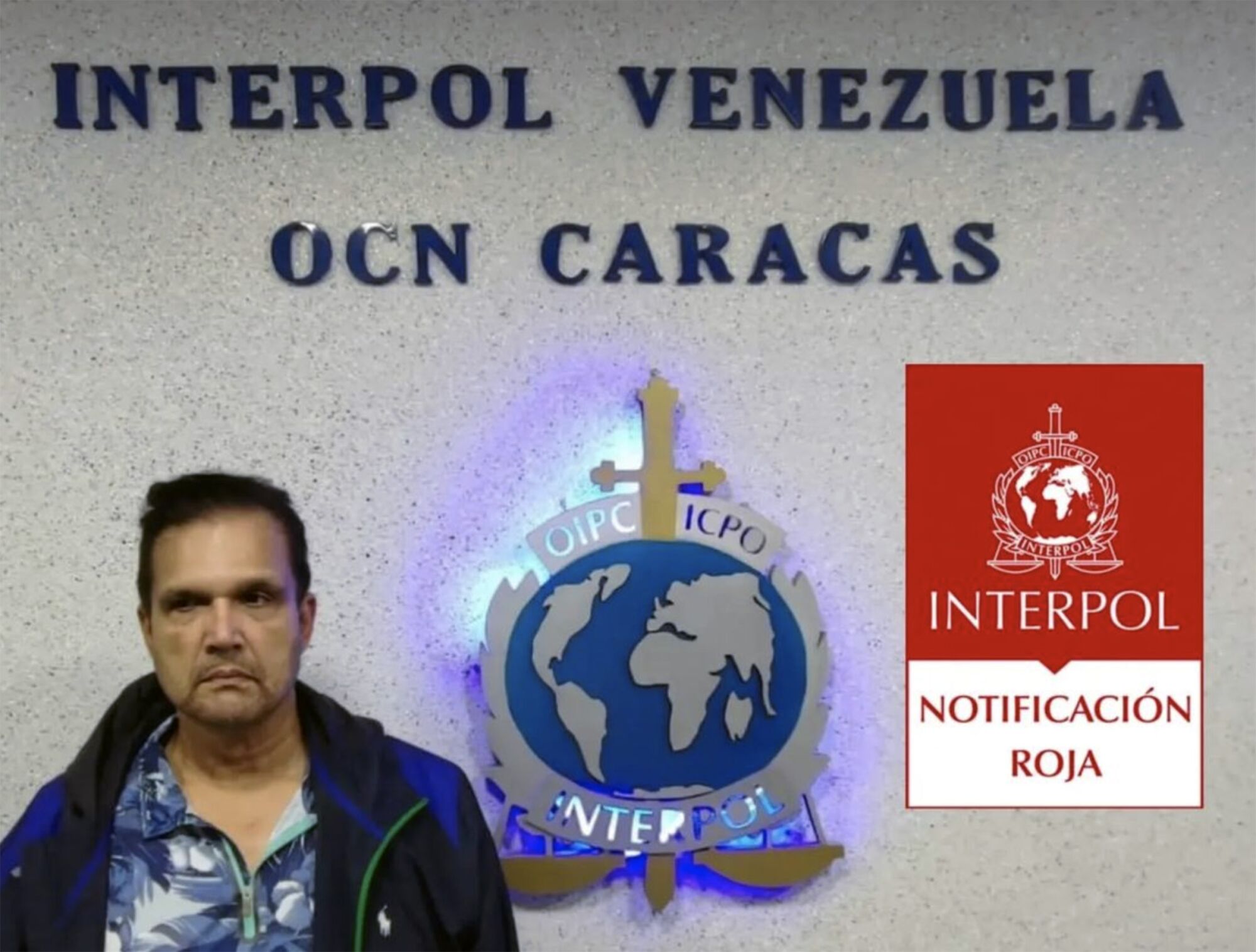 Leonard Francis is photographed at the Interpol offices in Caracas, Venezuela