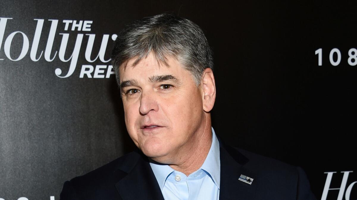 Fox News personality Sean Hannity attends the Hollywood Reporter's 35 Most Powerful People in Media event in New York on April 12, 2018.