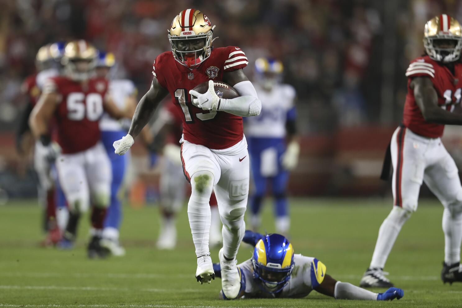 49ers win 1st home game in more than a year, 31-10 over Rams - The San  Diego Union-Tribune