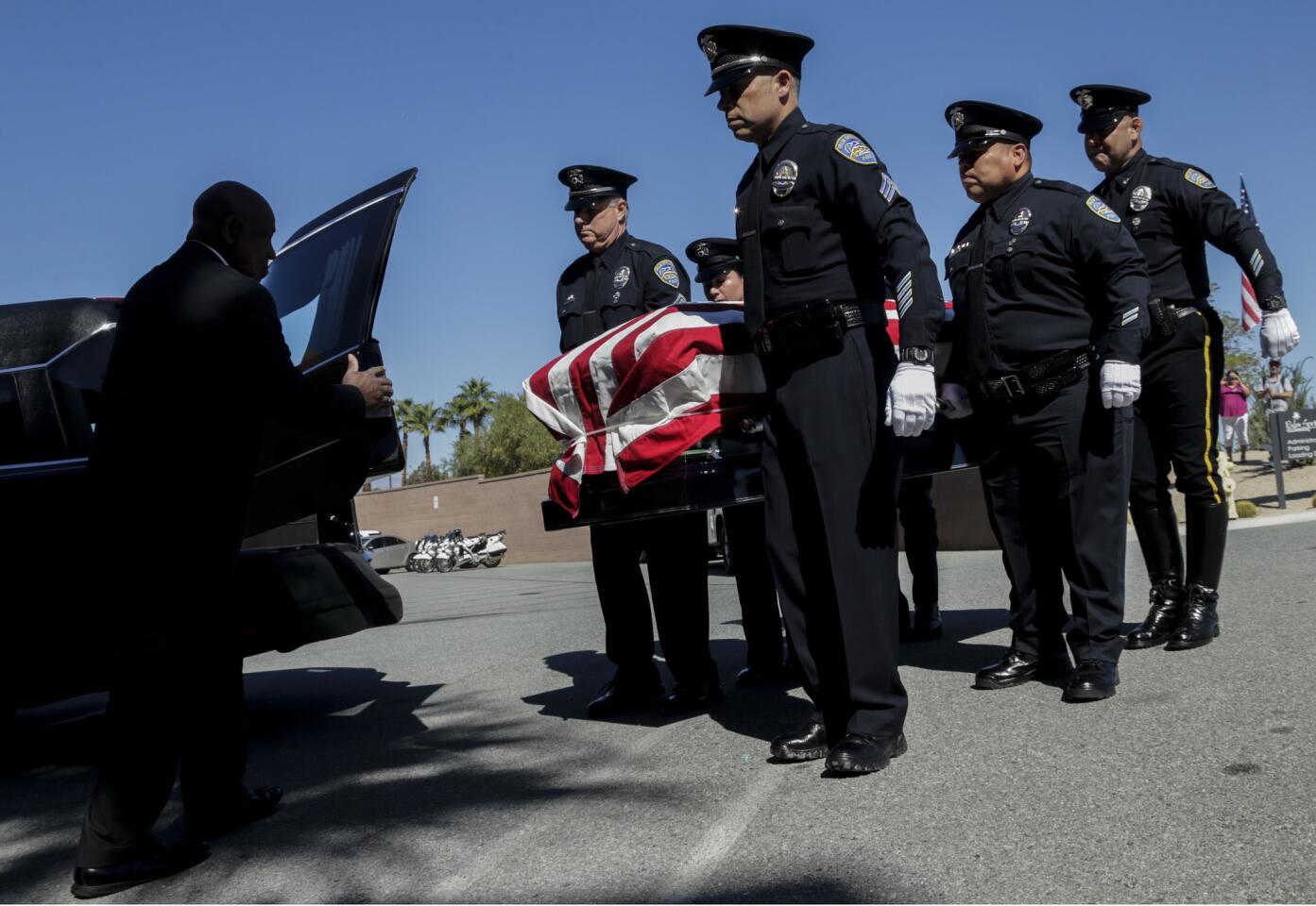 Mourning slain officers
