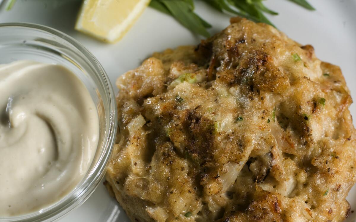 The Oceanaire Seafood Room's Maryland-style crab cakes