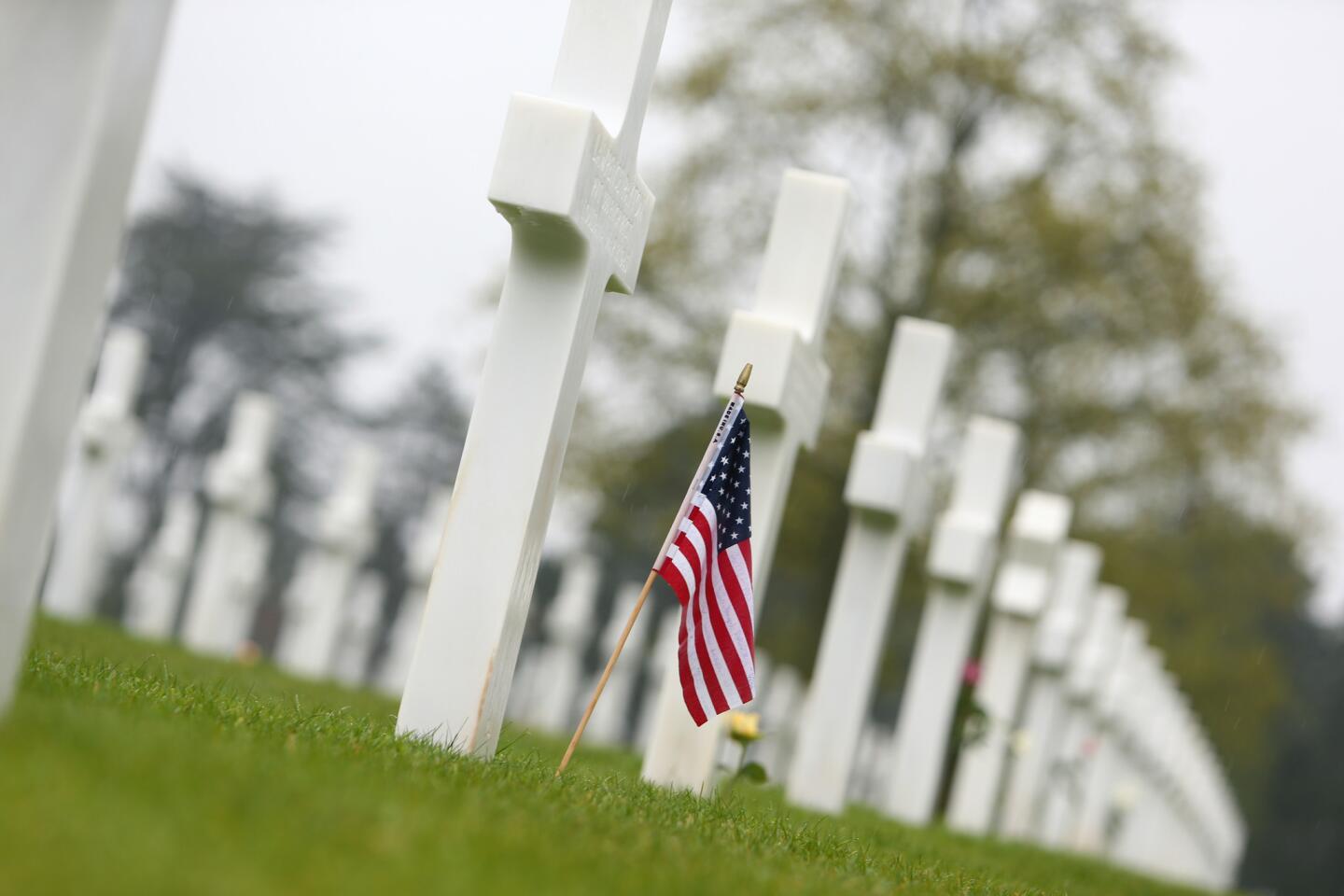 The U.S. cemetery in Colleville-sur-Mer, Normandy