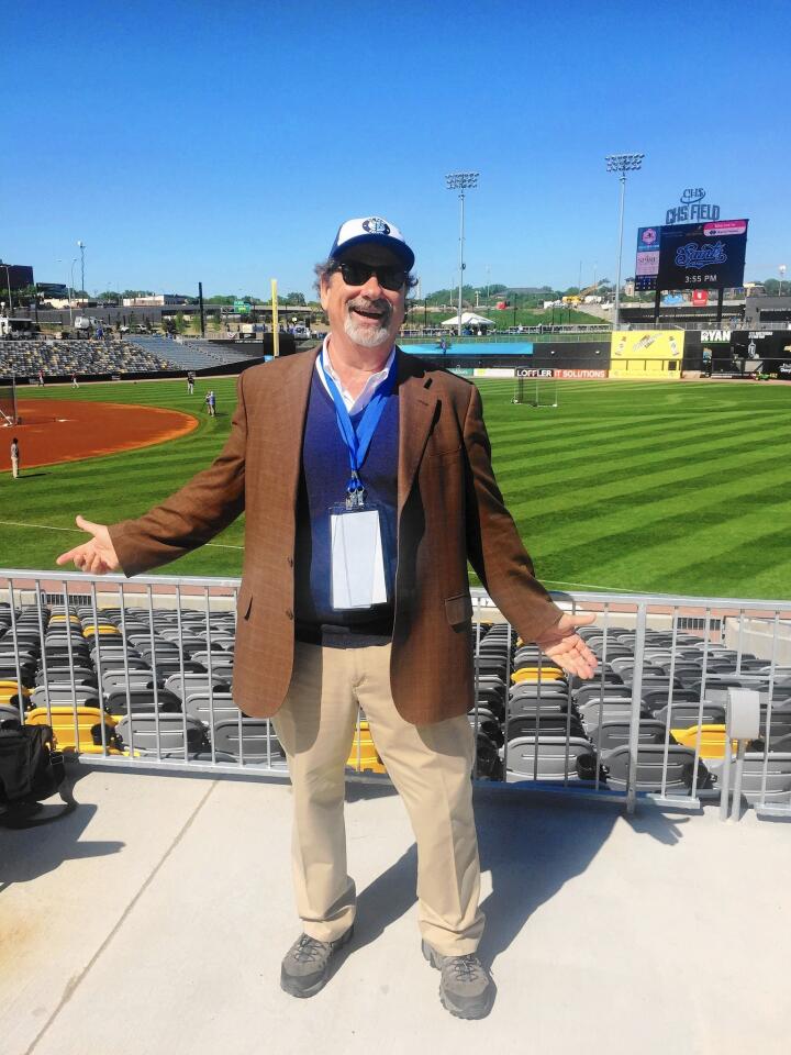 Mike Veeck in his new love, CHS Park in St. Paul, Minn.