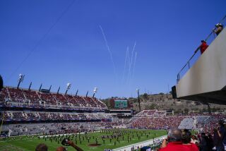San Diego, CA - September 03: Aztecs marching band during opening ceremonies for the teams first game at the new Snapdragon Stadium on Saturday, Sept. 3, 2022 in San Diego, CA. (Nelvin C. Cepeda / The San Diego Union-Tribune)