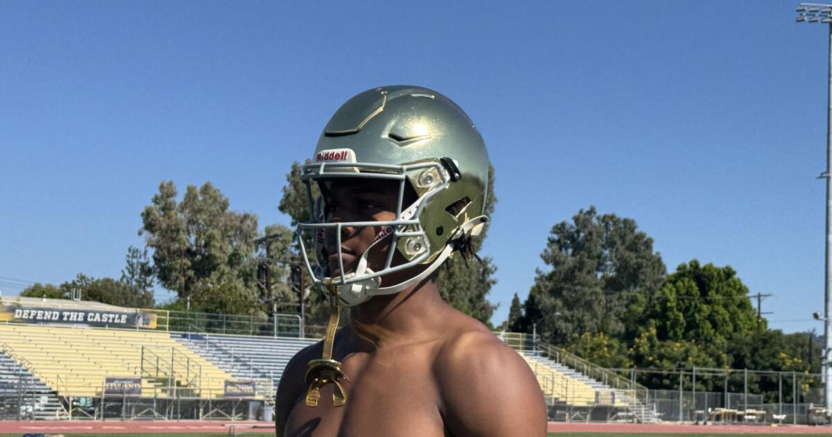 Receiver Luc Weaver of Sherman Oaks Notre Dame is rising fast Receiver Luc Weaver of Sherman Oaks Notre Dame is rising fast