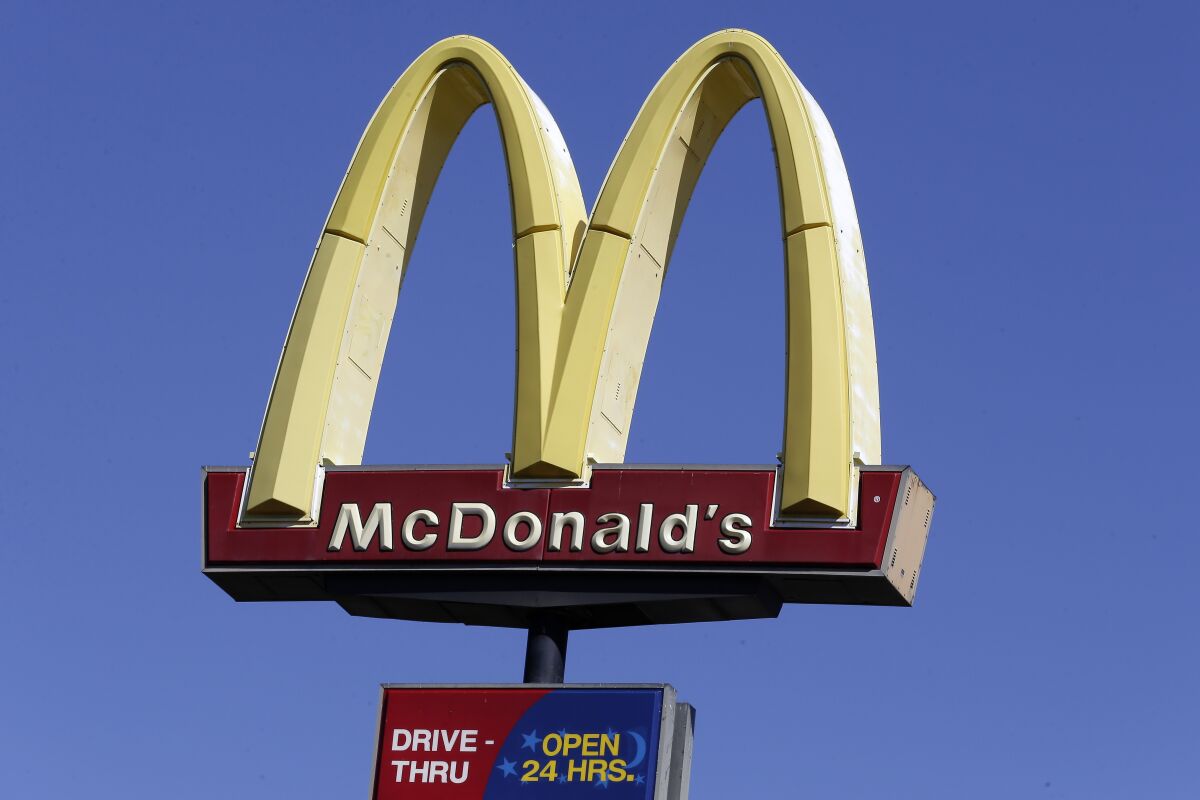  A McDonald's sign 