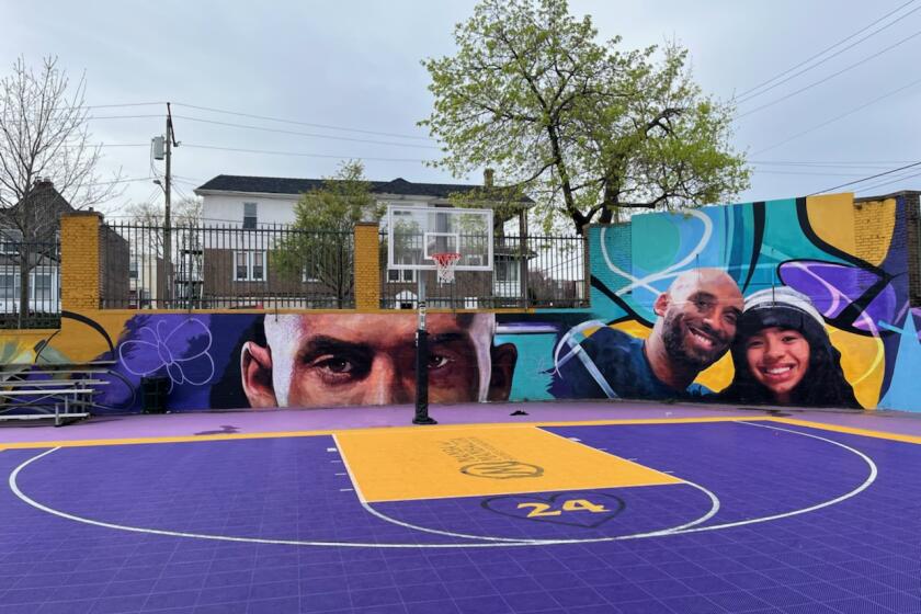 The Kobe and Gianna Bryant Dream Court in West Philadelphia, Pennsylvania