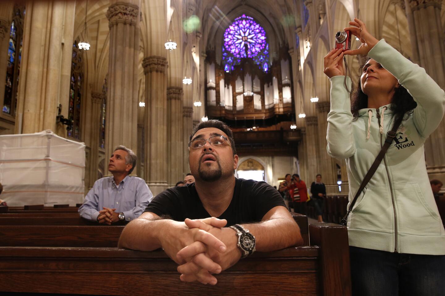 New York's St. Patrick's Cathedral prepares for arrival of Pope Francis