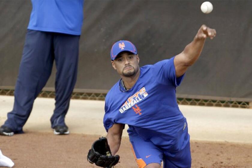 Johan Santana has potentially re-torn the anterior capsule in his left should that could require a season-ending surgery to repair.