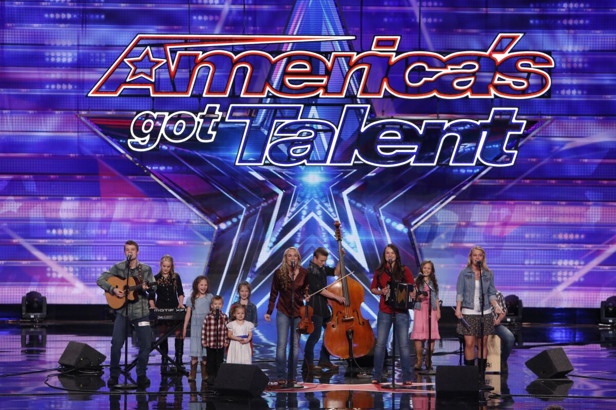 The Willis Clan performs on 'America's Got Talent' in 2014.