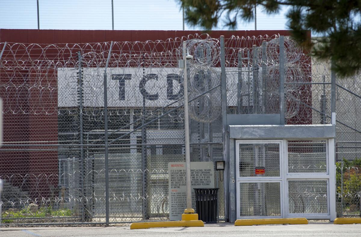 The Torrance County Detention Facility is shown on Thursday, Sept. 29, 2022, in Estancia, N.M. Migrants held by U.S. authorities at a detention center in rural New Mexico have endured retaliation rather than aid after reporting unsanitary conditions at the government-contracted jail, a coalition of civil rights advocacy groups said Wednesday. (AP Photo/Andres Leighton)