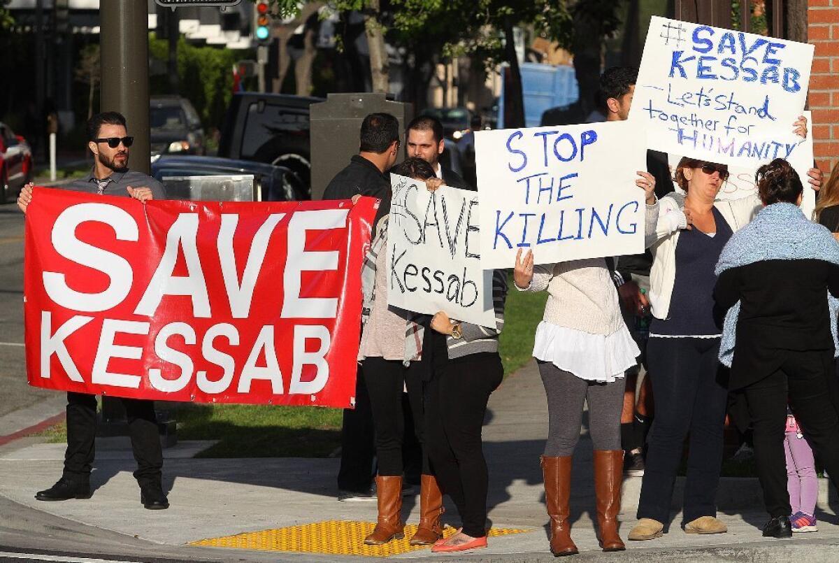 Nearly 50 people gathered to bring attention to an the takeover of Kessab, Syria at the Armenian Consulate in Glendale on the corner of Central Avenue and Lexington Drive.