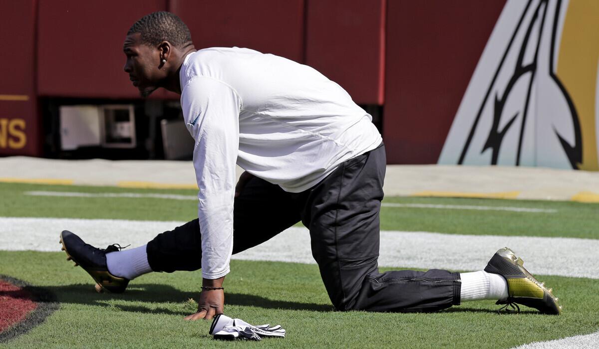 Jaguars wide receiver Marqise Lee stretches before a game against the Washington Redskins last weekend.