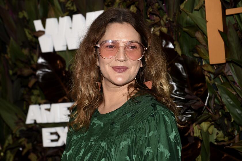FILE - Actress Drew Barrymore attends the fourth annual Women's Wear Daily WWD Honors on Oct. 29, 2019, in New York. Barrymore turns 46 on Feb. 22.(Photo by Evan Agostini/Invision/AP, File)