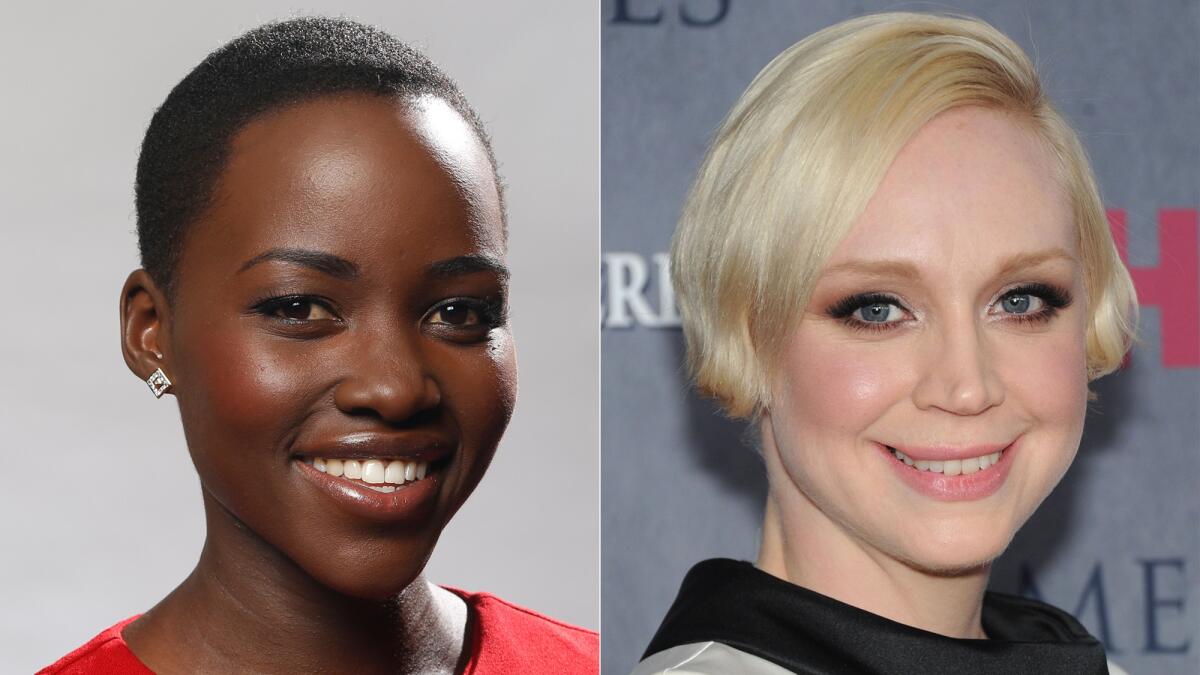 Lupita Nyong'o, left, and Gwendoline Christie have joined the cast of "Star Wars: Episode VII."