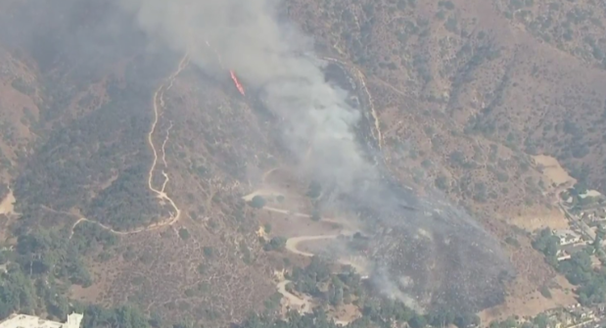 A small brush fire broke out in Glendale on Tuesday afternoon.